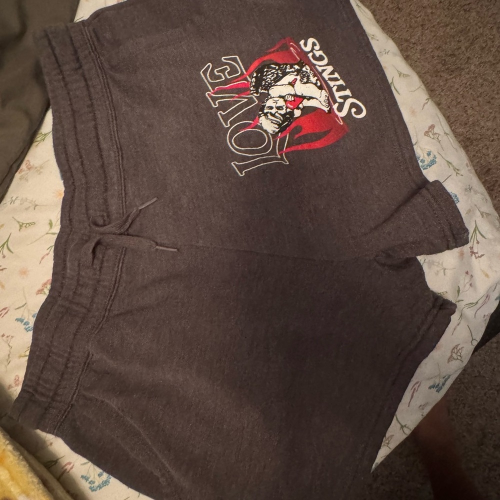Empyre Charcoal Love Stings Athletic Shorts